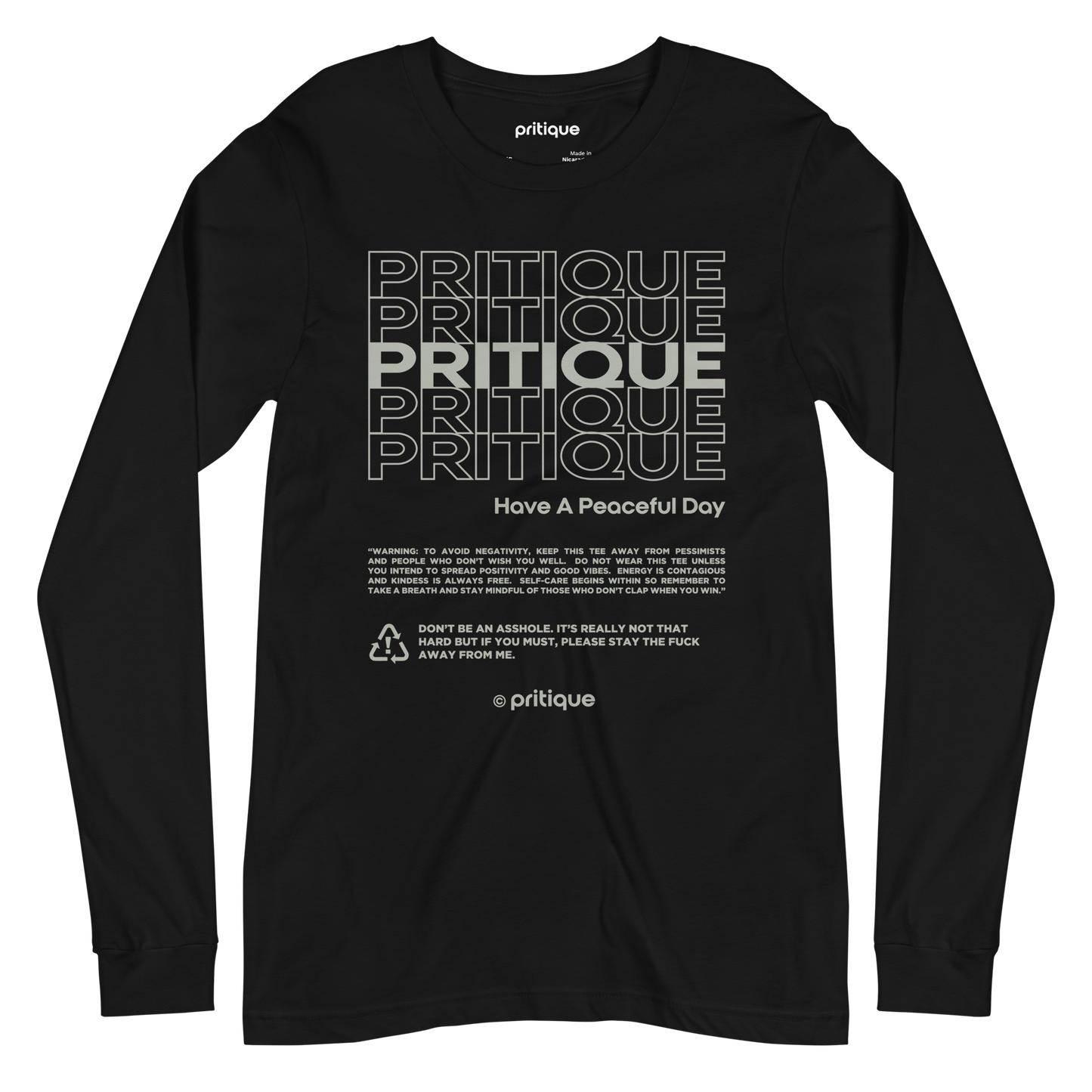 PEACEFUL DAY LONG-SLEEVE T-SHIRT