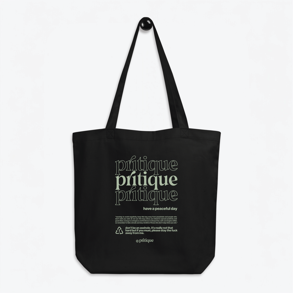 peaceful day eco tote