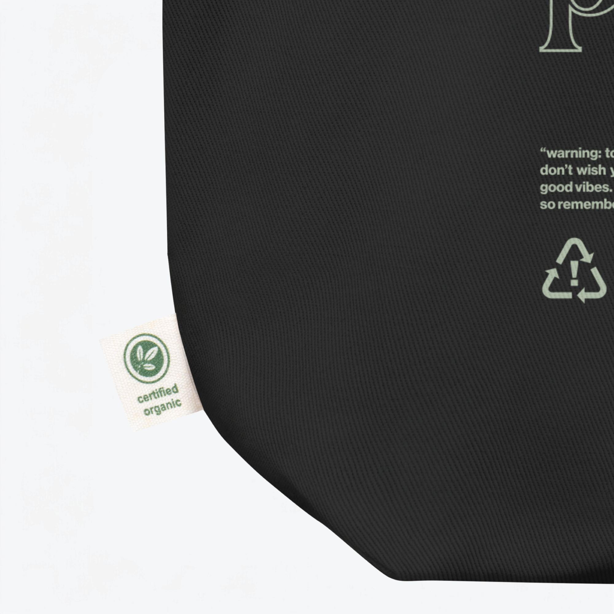 peaceful day eco tote